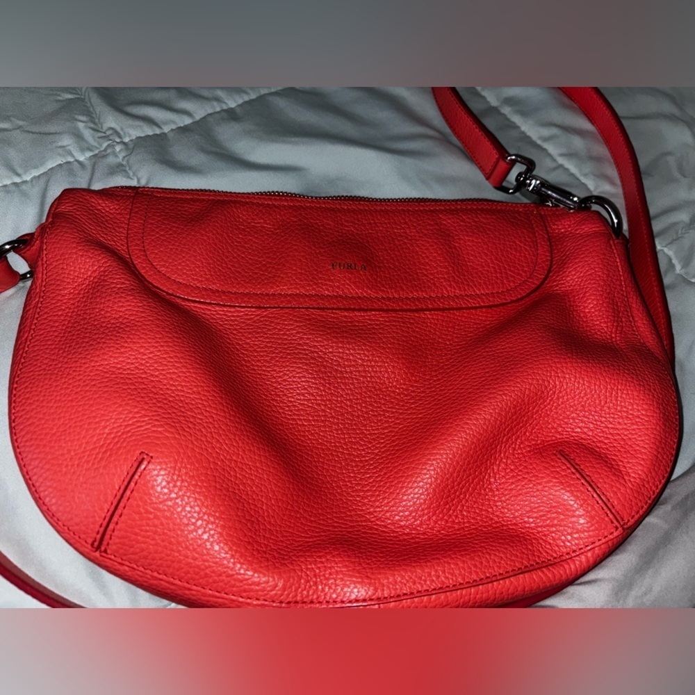 Furla coral Leather Crossbody Bag